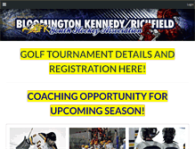 Tablet Screenshot of kennedyhockey.org